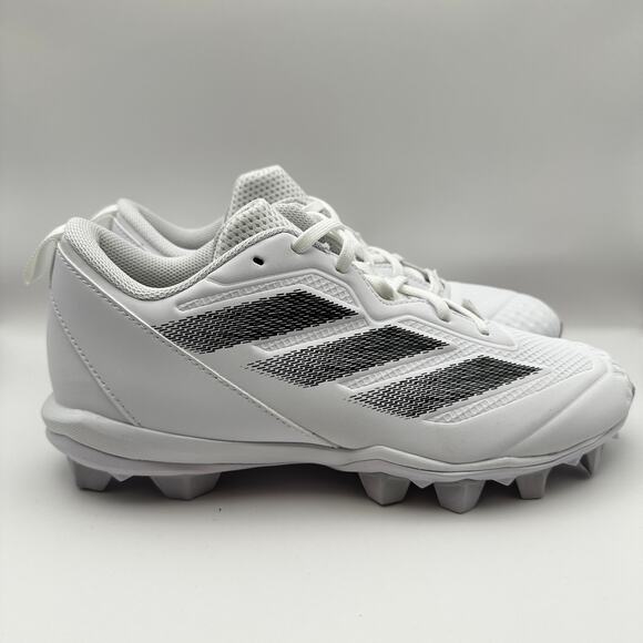 Adidas Adizero MD IF3366 Wms 9.5 White/Black Softball Cleats - Picture 3 of 9